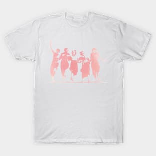 Dancing Friends in Rose T-Shirt